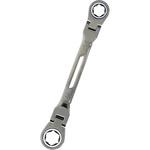 【新品】首振りダブルギアレンチ 軽量ガチレンチ ダブルフレキシブル 全6種セット 新品】首振りダブルギアレンチ 軽量ガチレンチ ダブルフレキシブル 全6