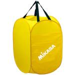 ミカサ MIKASA ワンタッチ式ボールカゴ イエロー ミカサ】 アタック練習用 トレーニングバレー5号 紐付き（ゴム紐片側約