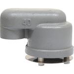 船舶用 鋳鉄製 グースネック型 空気管頭 (AIR PIPE HEAD)【一般品】 岩崎製作所