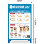 コロナウィルス対策看板 感染症対策 ブラスト興業