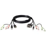 2L-7D02DH 1.8m USB KVMケーブル(HDMI=>DVI-D変換機能、オーディオコネクター付属) ATEN