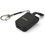 CDP2HDFC 携帯型USB-C-HDMIアダプタ クイックコネクト・キーチェーン対応 4K/30Hz対応USB Type-Cビデオコンバーター StarTech.com