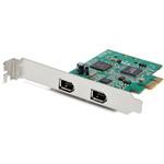 PEX1394A2V2 2ポート FireWire 400増設PCI Expressカード PCIe接続IEEE1394a互換アダプタ Windows/Mac対応 StarTech.com