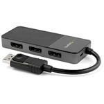 MST14DP123DP MSTハブ/DisplayPort 1.4接続/トリプルモニター/4K30Hz DP/HDR/Winのみ/ノートPC マルチディスプレイ 分配器 スプリッター StarTech.com