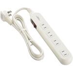 6個口電源タップ ブレーカー付き 一括スイッチ付 オーム電機