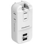旅行用電源タップ AC3 USB-A2 3.4A 自動識別  リバーシブル カシムラ