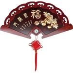 福のレリーフ(扇型) 万糧