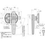 ステンレス 大型密閉用ハンドル TAKIGEN(タキゲン)