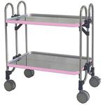 折りたたみ式スタッキングワゴン【日本製】ステンレス 折りたたみ式スタッキングワゴン【日本製】ステンレス