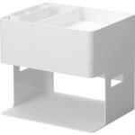 ネイルライト&ジェルネイル用品収納ケース タワー ホワイト 山崎実業