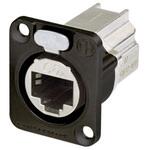 NE8FDX-P6-B Neutrik(ノイトリック) RJ45コネクタ イーサコンレセプタクル CAT6Aシリーズ ブラック NEUTRIK