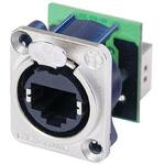 NE8FDP Neutrik(ノイトリック) RJ45コネクタ イーサコンレセプタクル Dシリーズ ジャック接続型 シルバー NEUTRIK