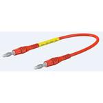 64.9289-100-22 マルチコンタクト テストリード線 30 V ac， 60 V dc， 赤， 1m(64.9289-100-22) MULTI-CONTACT