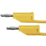 MFK 15 / 1 / 100 / GE Schutzinger テストリード線 33 V ac， 70 V dc， 黄， 1m Schutzinger