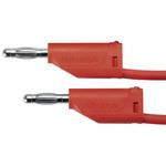 MFK 15 / 1 / 100 / RT Schutzinger テストリード線 33 V ac， 70 V dc， 赤， 1m Schutzinger