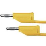 MFK 15 / 1 / 50 / GE Schutzinger テストリード線 33 V ac， 70 V dc， 黄， 50cm Schutzinger