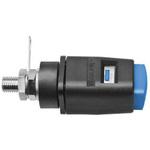 Schutzinger 4 mmテストプラグ/ソケット 真鍮 52.5mm 青 Schutzinger