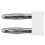KURZ 6730 / 5.08-2 IG Ni / SW Schutzinger バナナプラグ -ジャック， 2mm プラグ， 黒 KURZ 6730 / 5.08-2 IG Ni / SW Schutzinger