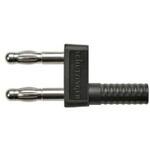KURZ 8454 / 11-4 IG MB / Ni / SW Schutzinger バナナプラグ -ジャック， 4mm プラグ， 黒 KURZ 8454 / 11-4 IG MB / Ni / SW Schutzinger
