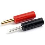583-0100 Deltron バナナプラグ 真鍮 48.8mm 黒 標準プラグ DELTRON