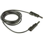 973647100 Hirschmann Test & Measurement テストリード線 60V dc， 黒， 2m(973647100) Hirschmann Test & Measurement