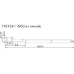 170137-1-500-BK エスケイ工機 コンタクトプローブ(プローブピン) リング形 170137-1-500-BK エスケイ工機