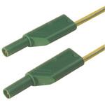 934088188 Hirschmann Test & Measurement テストリード線 1000V ac/dc， 緑， 黄， 1m(934088188) Hirschmann Test & Measurement