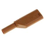 934099105 Hirschmann Test & Measurement バナナプラグ ベリリウム銅， 真鍮 58.3mm 茶 Hirschmann Test & Measurement