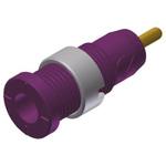 975459709 Hirschmann Test & Measurement バナナプラグ 真鍮 28mm 紫 Hirschmann Test & Measurement