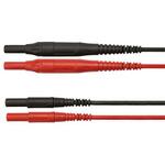 Schutzinger テストリード線 1kV， 黒 ， 赤， 1m Schutzinger