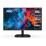 27B2H2/11 27型ワイド液晶ディスプレイ 27型/1920×1080/HDMI/ブラック/スピーカー：なし AOC