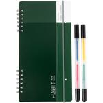 NW-SA504-3 ハビット マーカー&ノート A5slim/3 ナカバヤシ