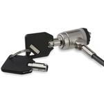 LTLOCKKEY パソコンセキュリティワイヤーロック 2m シリンダ錠タイプ StarTech.com