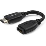 HD2MF6INL ハイスピードHDMI 延長ケーブル/15cm/HDMI 2.0/イーサネット対応/4K60Hz/HDMI オス - HDMI メス StarTech.com