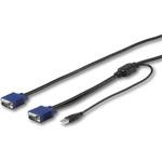 パソコン自動切替器専用KVMケーブルラックマウント対応KVMコンソールドロワー用 VGA/USB接続CPU切替器ケーブル StarTech.com