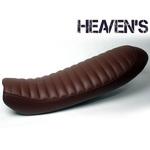 新品　HEAVEN'S FTR223 クラシックフラットシート ダイヤ ブラウン FTR223 クラシックフラットシート HEAVEN'S バイク用シート 【通販
