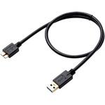 USBケーブル マイクロB-A 3.0 ブラック エレコム