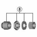 Y3F698080 FH-TY500 右ロックナットユニット ナット式用 SHIMANO(シマノ)
