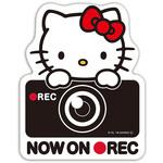 KT533 ハローキティ ドライブレコーダーステッカー SEIWA(セイワ)