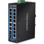 産業用16ポートスイッチングハブSFPスロット付 TRENDnet