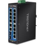TI-G162 産業用16ポートスイッチングハブSFPスロット付 TRENDnet
