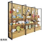 SF壁面有孔パネルタイプ W90×H210cm ブラック 61シリーズ ストア・エキスプレス