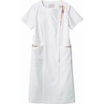 ナースワンピース 半袖 オフホワイト/アメリ ピンク LW411-12シリーズ 住商モンブラン