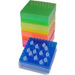 BMSC0200553 81-place Freezer Rack w/ lift-off lid， Fluorescent Assorted BMSC0200553シリーズ ビーエム機器