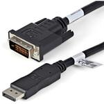 DisplayPort-DVI 変換アダプタ 1.8m 1920x1200対応 ディスプレイポート(オス)/DVIシングルリンク(オス)10個入りパック StarTech.com