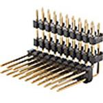 ナイロン製品 ピンヘッダー/PSR-42 ピン(角ピン)2.54mmピッチ ライトアングル(2列) 廣杉計器