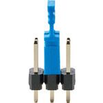 ナイロン製品 ピンヘッダー/PSJ-42(T〇) ピン(角ピン)2.54mmピッチ ストレート(2列) ジャンプソケット装着済セット品 廣杉計器