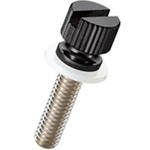 ローレットツマミ Bタイプ/ミクロブラック/PTFE 廣杉計器