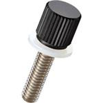 ローレットツマミ Dタイプ/ミクロブラック/PTFE 廣杉計器