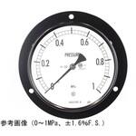 普通形圧力計(Φ100)埋込形D枠(取付穴)蒸気用 AE15-231シリーズ 長野計器
